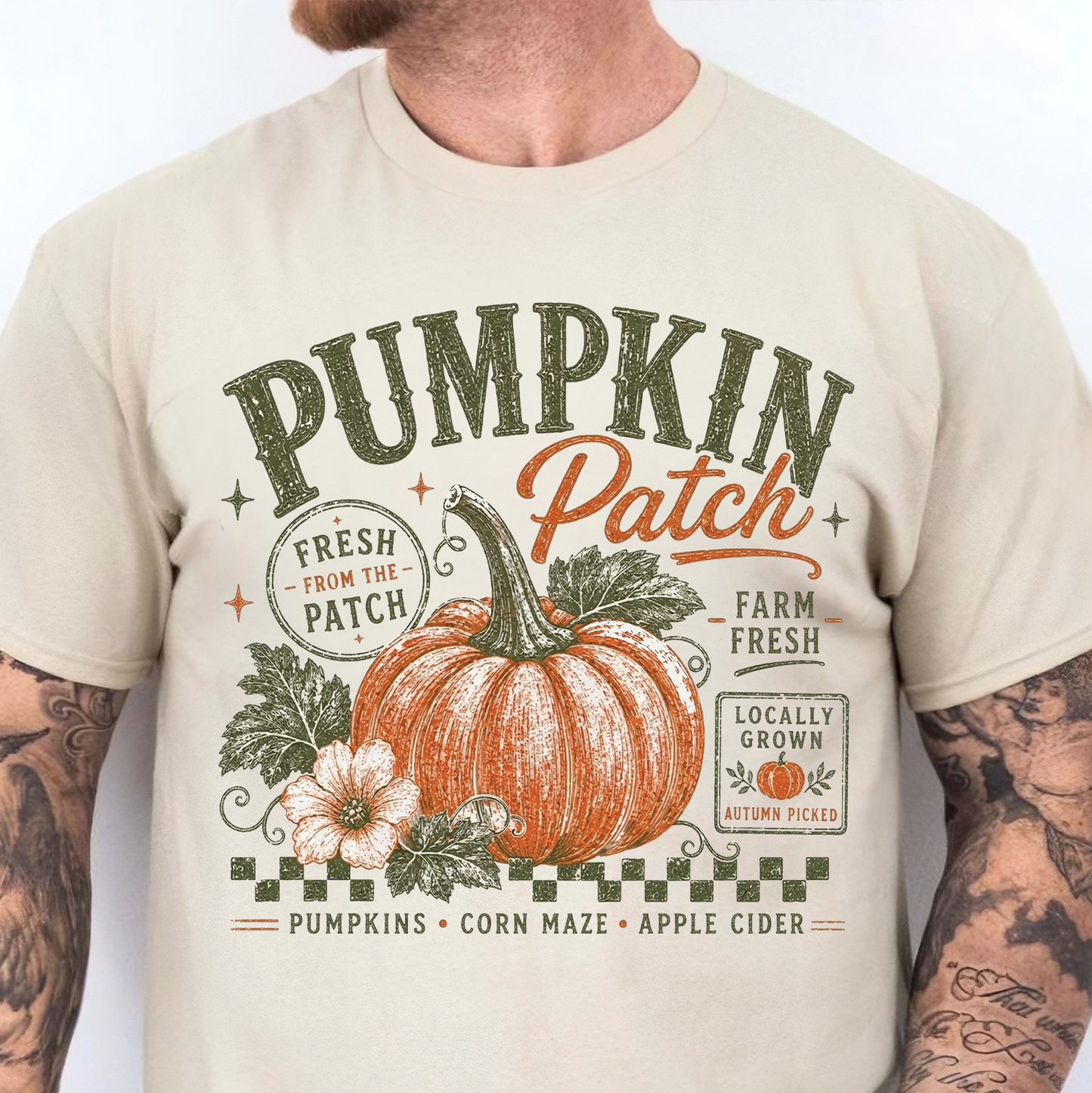 Retro Pumpkin Patch Bright Shirt, Vintage Autumn Shirt Design, Gift For Halloween 685679