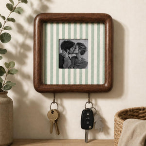 Personalized Couple Photo Wooden Key Holder, Custom Photo Strip Frame, Housewarming Gift 686033 WFD