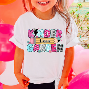 Personalized Kindergarten Kids Shirt, Custom Name Back To School Tee, First Day Of School Shirt 685528