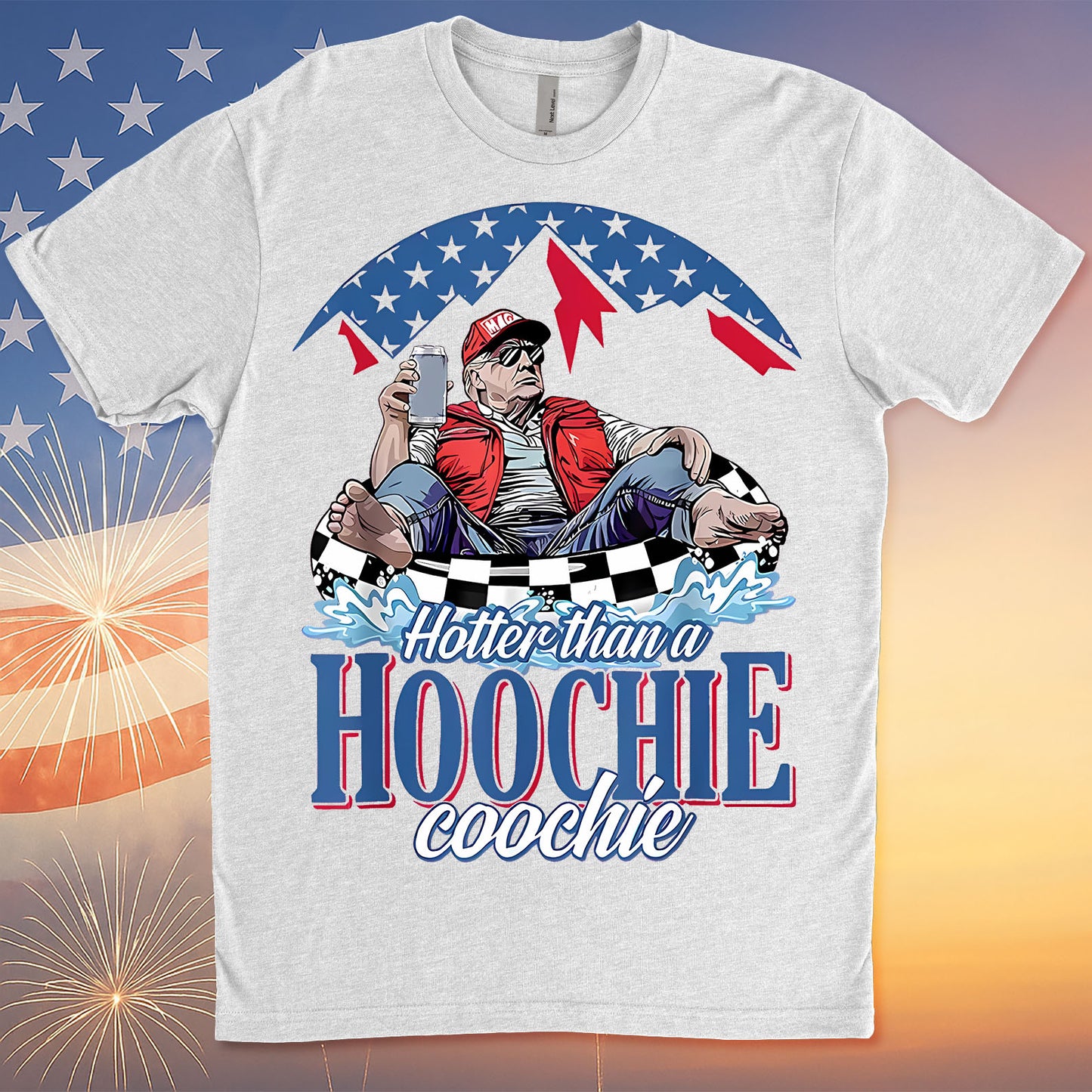 Hotter Than A Hoochie Trump Coochie Shirt | President Trump Summer Vibes T-Shirt | Patriotic Gift For Trump Supporters 682566 - GOP