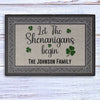 St Patricks Day Decor Personalized Custom Doormat