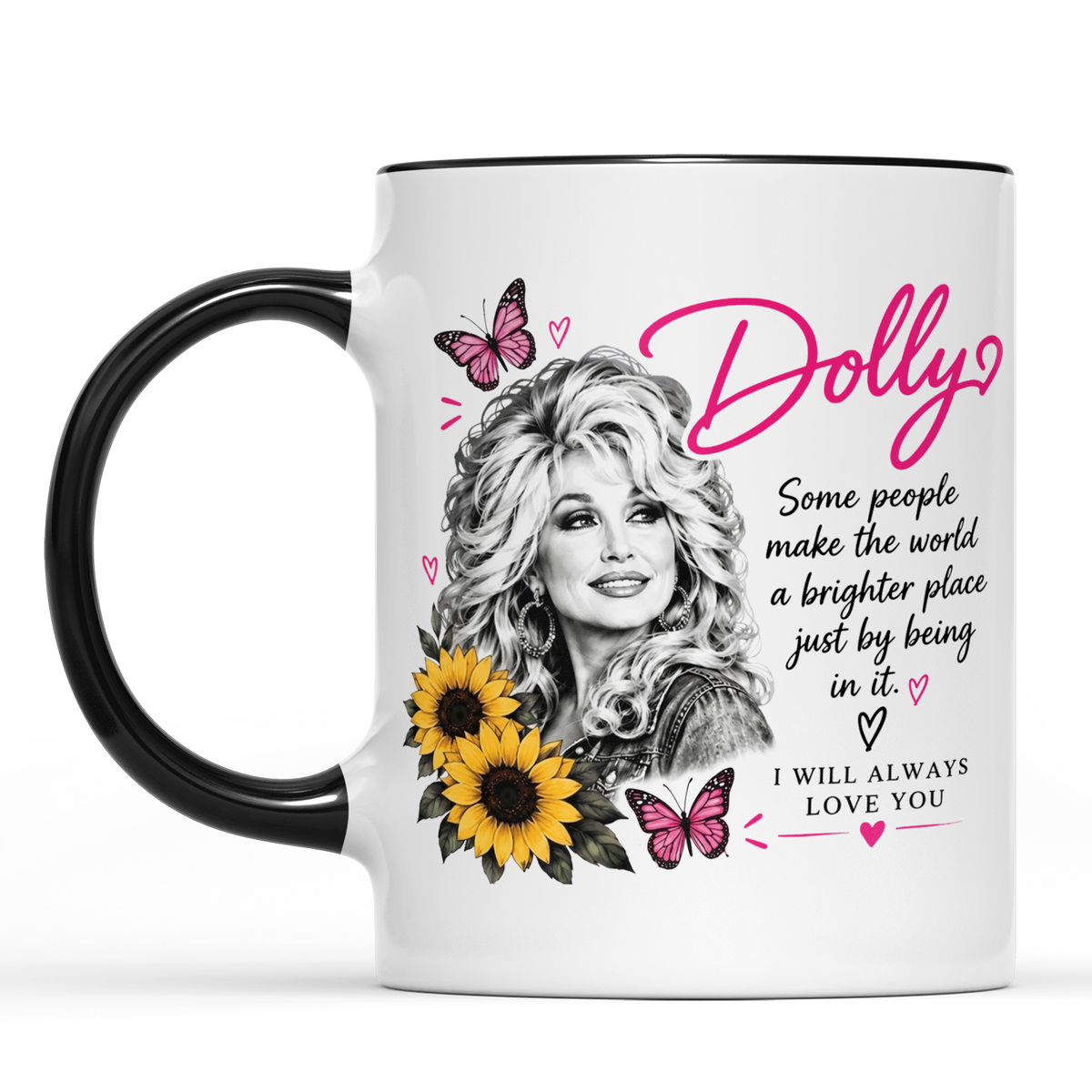 Dolly Parton Memorial Mug, Some People Make the World Brighter Coffee Cup, 1946–2026 Country Music Tribute 686110