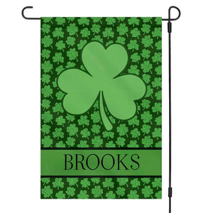 St. Patricks Day Personalized Custom Garden Flag