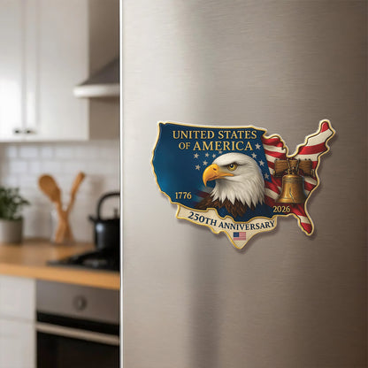 United States of America 250 Years Fridge Magnet, 250th Anniversary 1776–2026 Fridge Magnet 683127