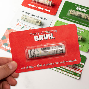 Personalized Funny Christmas Money Holder, Cash Holder Holiday Gift For Family 686699 WFD
