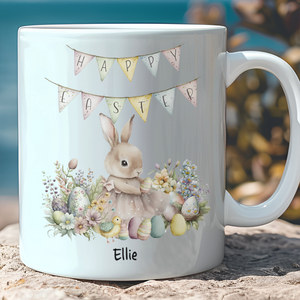 Custom Name Easter Bunny Enamel Mug | Personalized Gift For Easter 684404