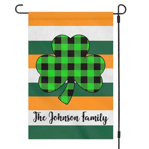 St Patricks Day Personalized Custom Garden Flag H139