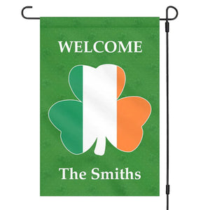 Happy St Patricks Day Personalized Custom Garden Flag C160