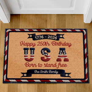 America 250 Years Anniversary Doormat | Patriotic 1776–2026 Semiquincentennial House Decor 684662