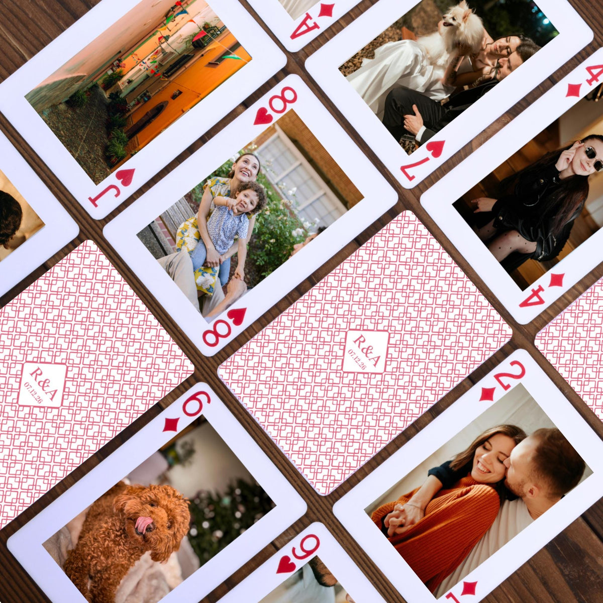 Custom Photo Playing Cards, Personalized Anniversary/Christmas/Birthday Gift 686856 WFD