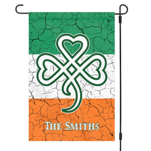 Shamrock Irish Flag Personalized Custom Garden Flag C161