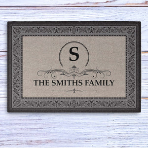 Personalized Elegant Monogram Doormats