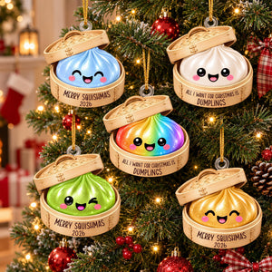 Personalized Merry Squishmas Acrylic Ornament, Custom Name & Year Christmas Keepsake Gift 686473 WFD