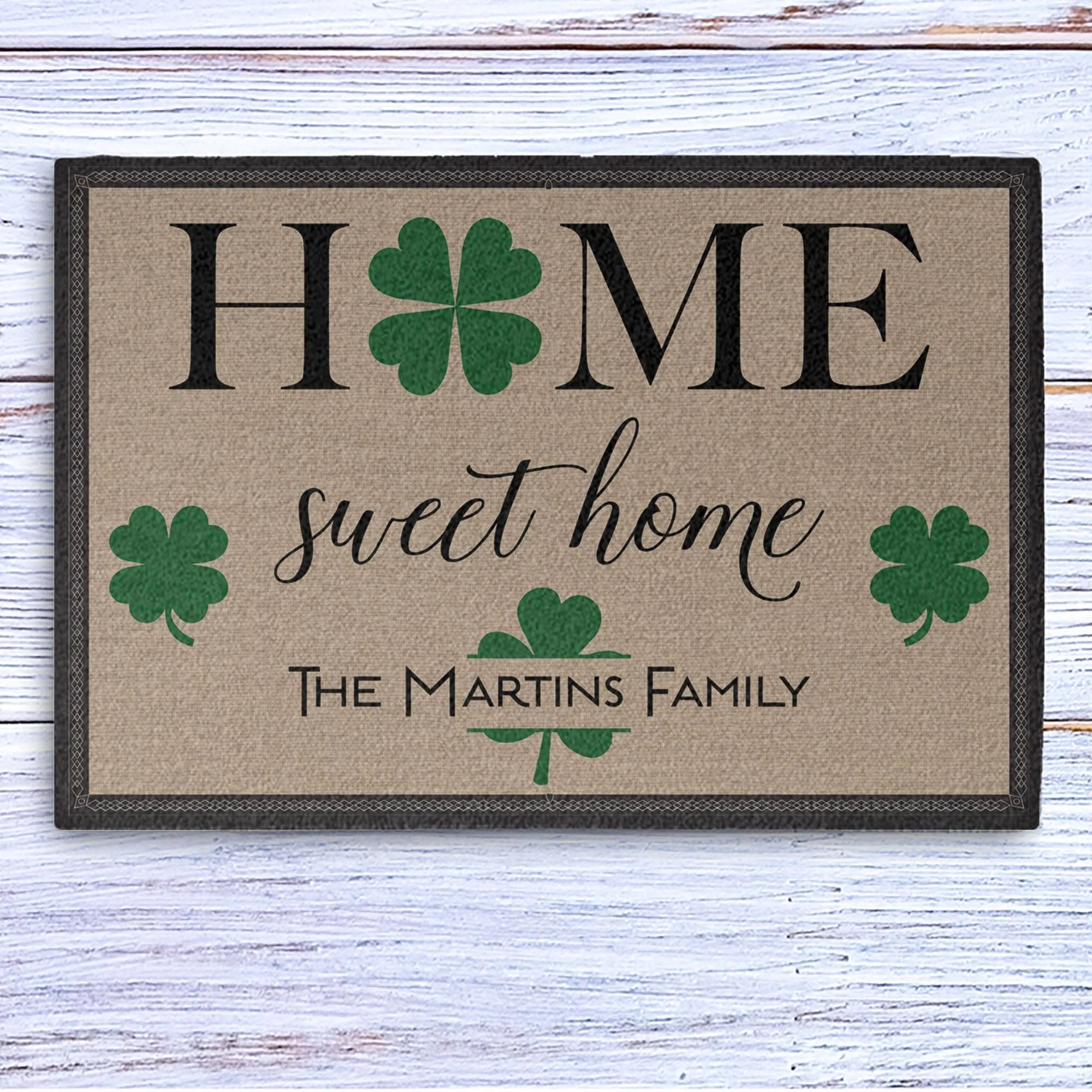 St. Patrick's Day Personalized Doormats T104