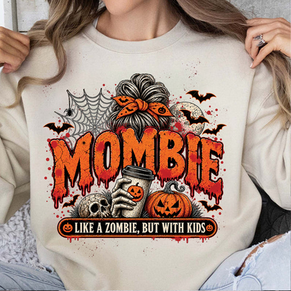 Like A Zombie But With Kids Bright Sweater | Spooky Mombie Tee | Vintage Halloween Shirt 686348