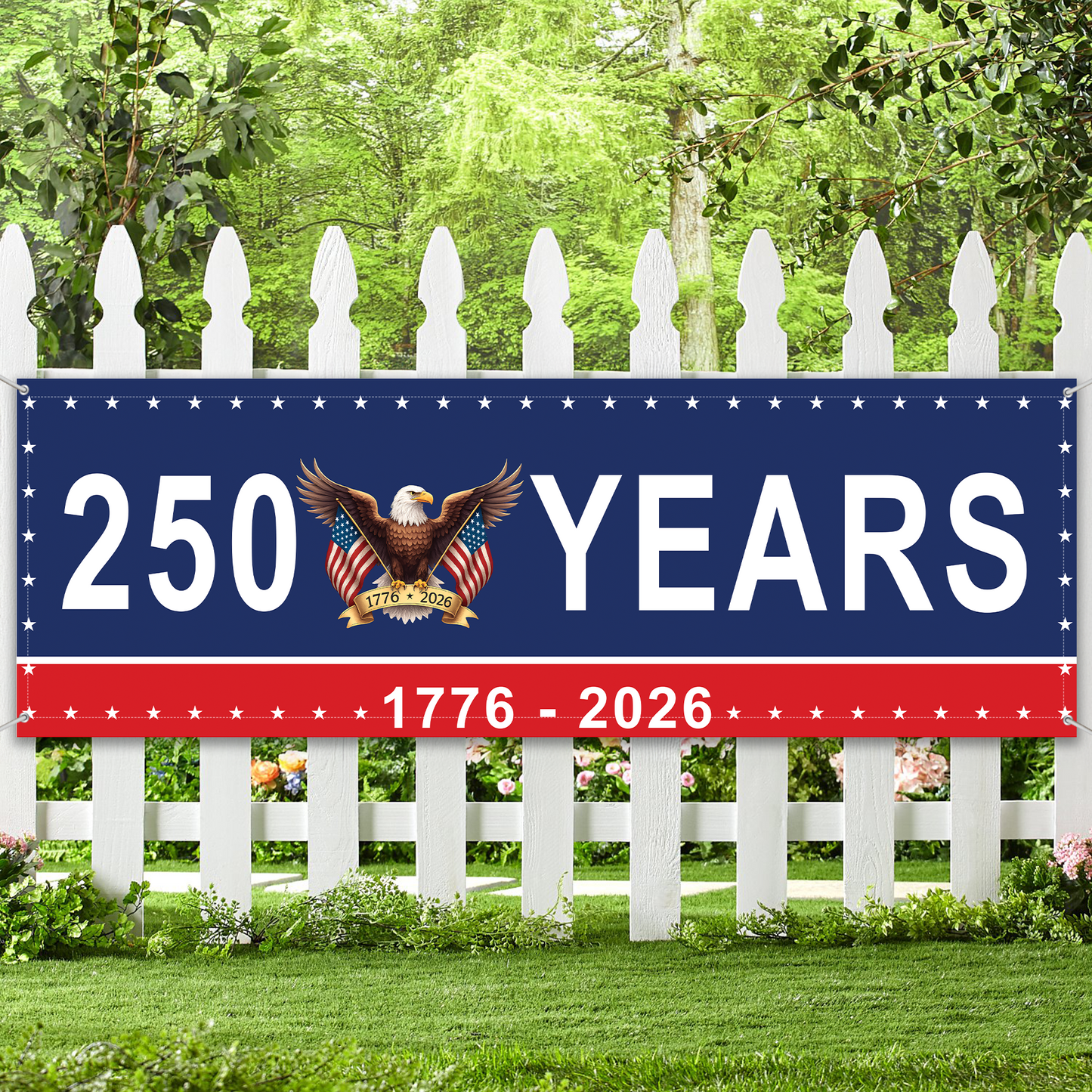 250 Anniversary USA Banner Flag | 250 Years America Eagle Flag | Patriotic Banner 684363