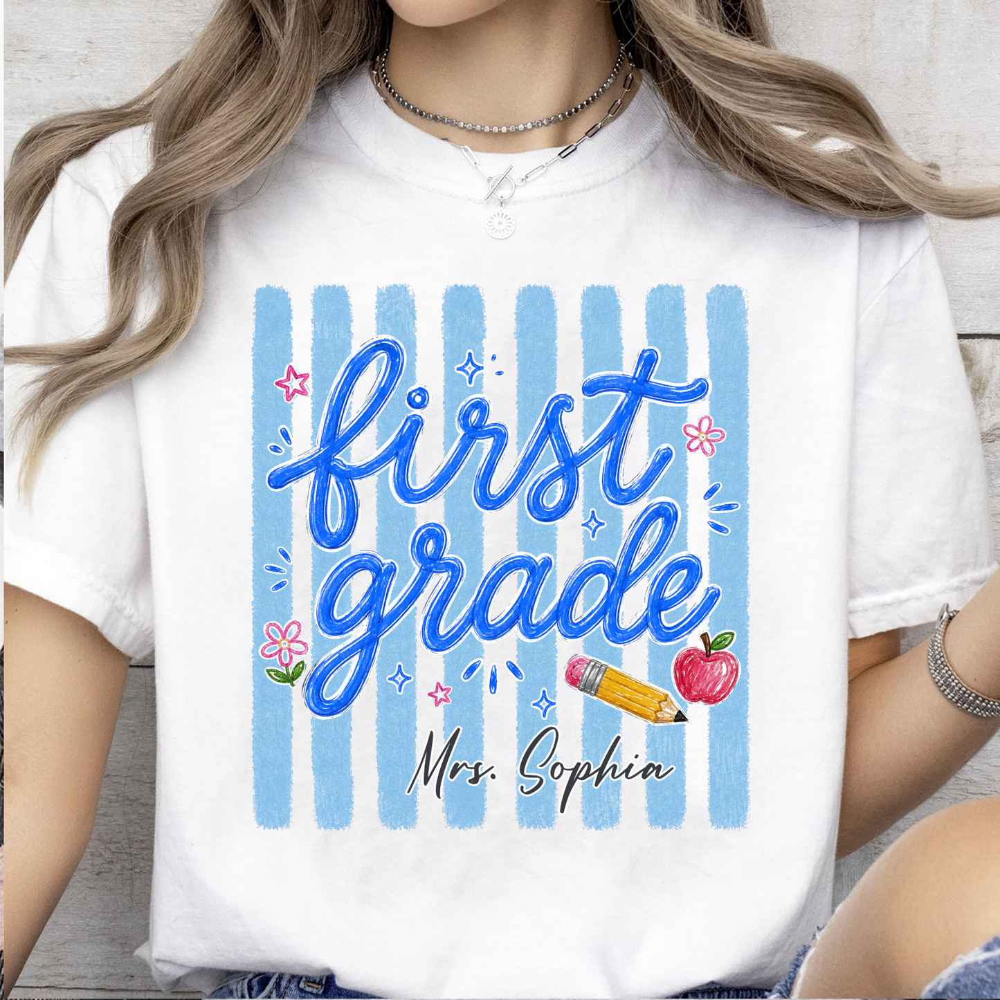 Custom Grade Level Shirt, Personalized Teacher Team Tee, Back To School Gift 685462