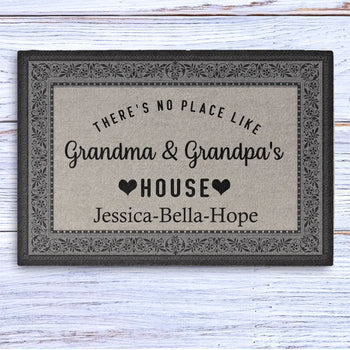 Grandma and Grandpa's House Personalized Custom Doormat