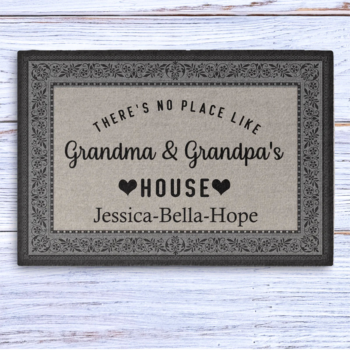Grandma and Grandpa's House Personalized Custom Doormat – The Red First