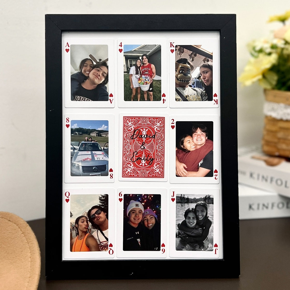 Custom Photo Playing Cards Picture Frame | Personalized Gift For Couple 686626 WFD