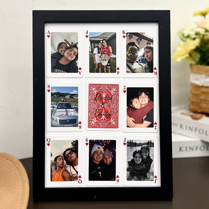 Custom Photo Playing Cards Picture Frame | Personalized Gift For Couple 686626 WFD