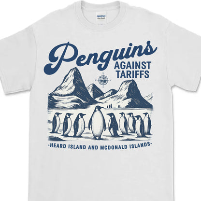Penguins Against Tariffs Shirt – Funny 8647 Anti Trump Shirt, Resist Penguins Tariff Protest Bright T-Shirt, Anti MAGA Political Tee 682193