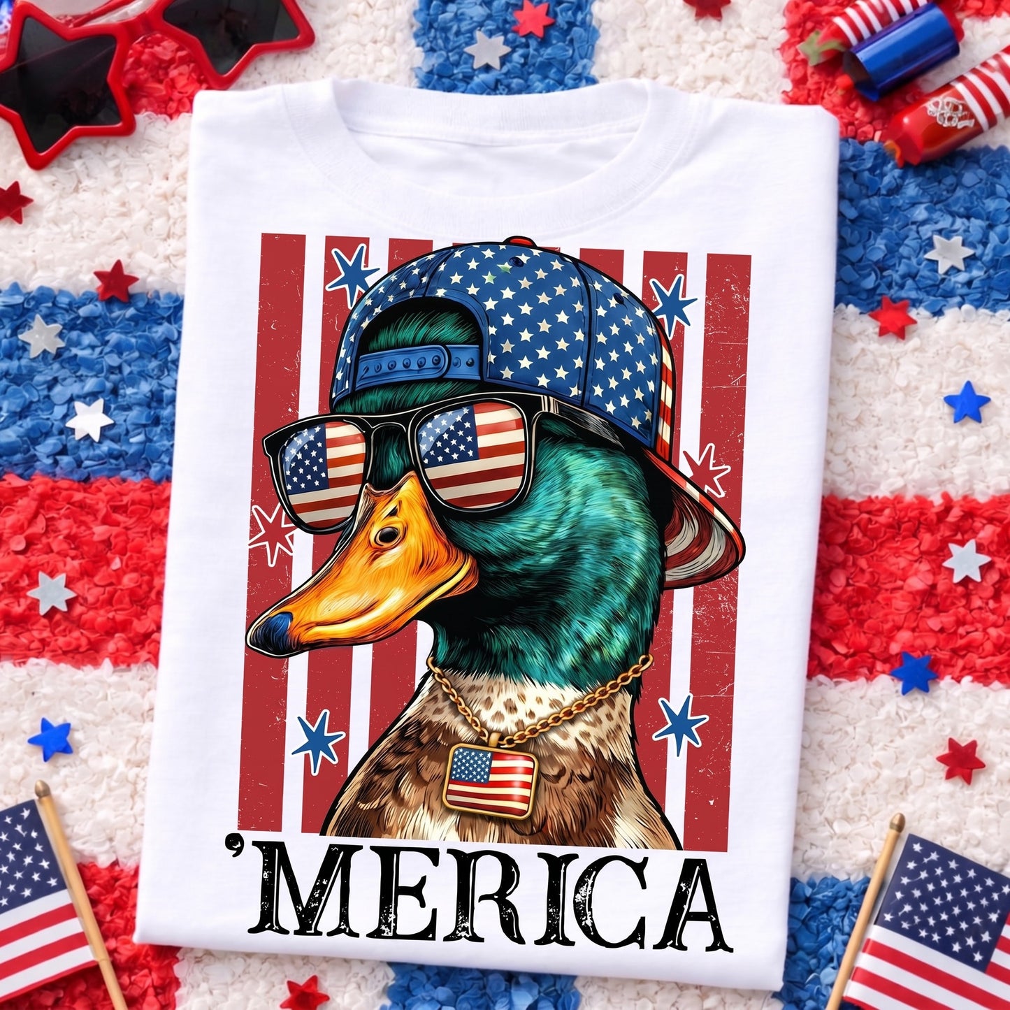 USA 250th Anniversary Kid Shirt, Funny Mallard Duck Boy Tee, Patriotic 4th Of July Shirt 685230