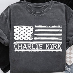Patriotic Charlie Kirk Memorial Comfort Colors Shirt | RIP Charlie Kirk Tribute Tee | Human Rights T-Shirt 682896