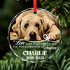 Personalized If Love Could Have Saved You Glass Ornament | Custom Memorial Pet Photo Glass Ornament For Christmas Decor 682726