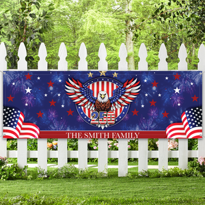 Personalized America 250 Years Anniversary Banner Flag | Patriotic 1776–2026 Banner 684527