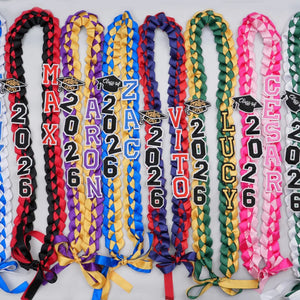 Class of 2026 Ribbon Lei | Personalized Graduation Lei | Custom Name Ribbon Lei 684889