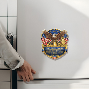 Personalized 250 Years Anniversary America Fridge Magnet | Patriotic 1776–2026 Semiquincentennial Decor 684570