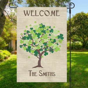 St Patricks Day Personalized Custom Garden Flag C101