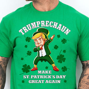 Make St Patricks Day Great Again Shirt Trump Leprechaun T-Shirt, Funny Trump St Patrick's Day Shirt, Irish Shirt 681841- GOP