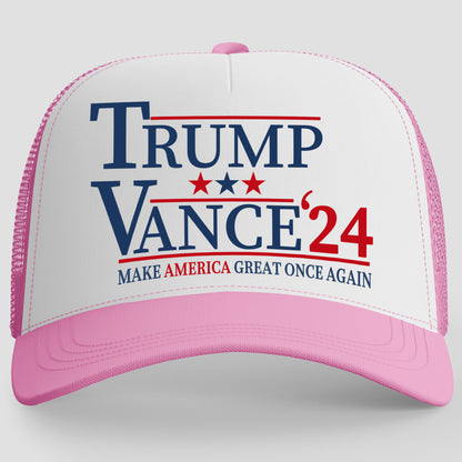 Trump Vance 2024 Cap | Trump 2024 Cap | JD Vance Cap | Election 2024 Cap | Trump Supporters Trucker Cap Hat C1170 - GOP