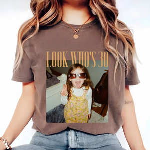 Custom Photo Birthday Comfort Colors Shirt, Personalized Vintage Birthday Gift 685561