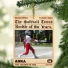 Personalized Rookie of the Year Softball Wood Ornament | Custom Softball Photo Ornament 682723