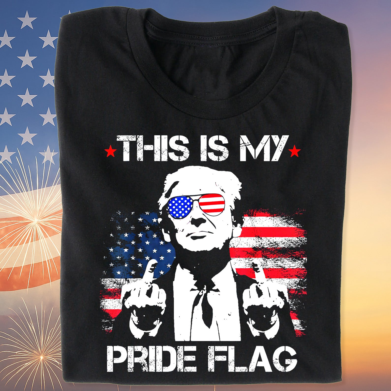 This Is My Pride Flag Trump Shirt | Happy 250th Birthday USA | Patriotic 4th Of July Tee | America 250th Anniversary | Independence Day Shirt 682574