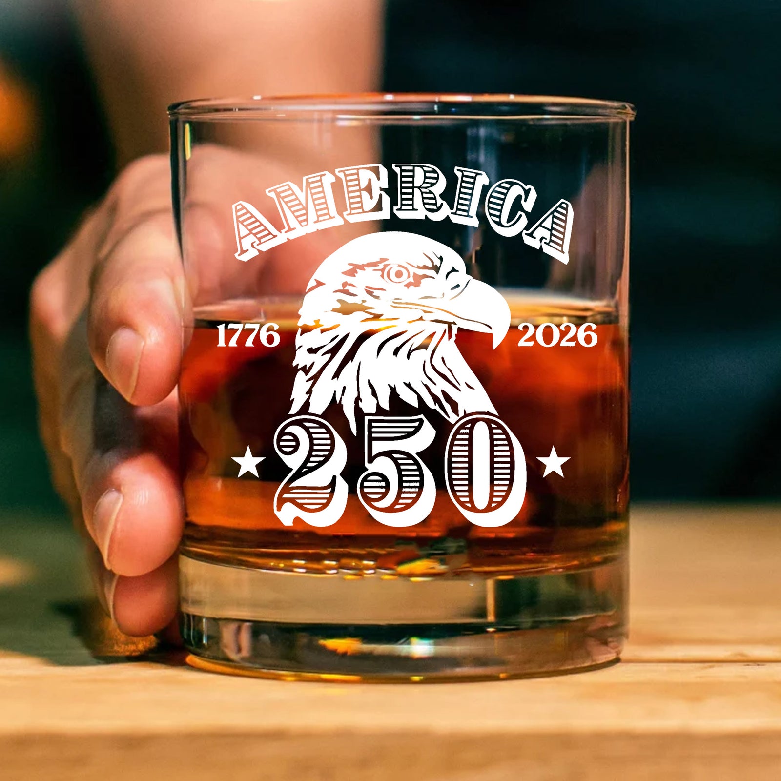 America 250 Years Glass | Happy 250th Birthday USA | Patriotic 4th Of July Glass | America 250th Anniversary | Independence Day Whiskey Glass Beer Glass 682552