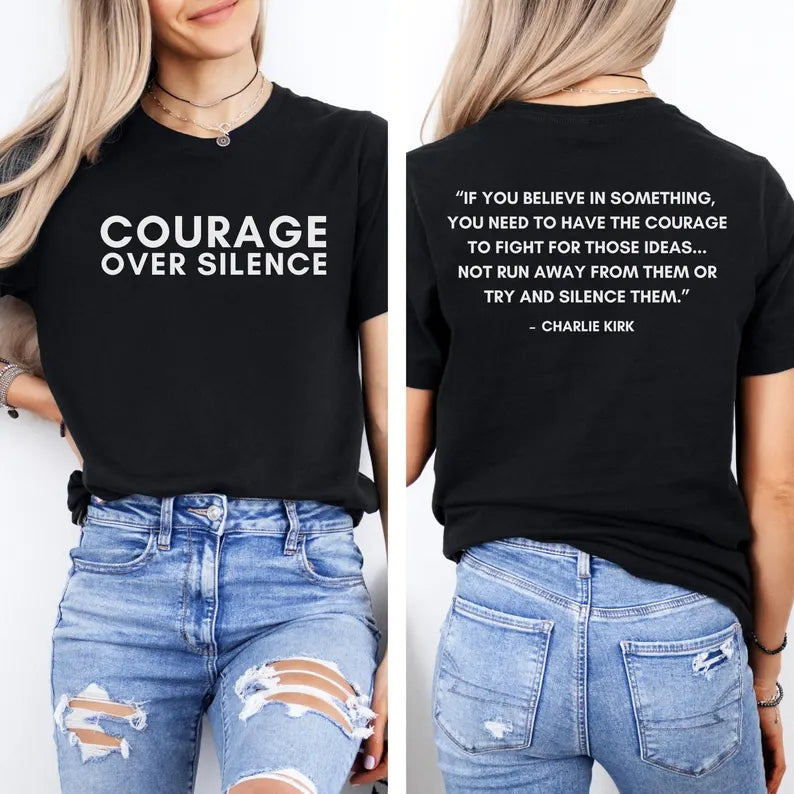 Justice For Charlie Kirk Shirt | RIP Charlie Kirk Front & Back Shirt | A True Patriot Memorial Shirt | America Freedom Apparel 682829