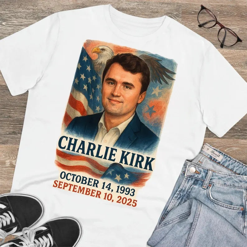 In Memory of Charlie Kirk Shirt | A True Patriot Memorial Tee | Human Rights T-Shirt | Conservative Free Speech Shirt 682841