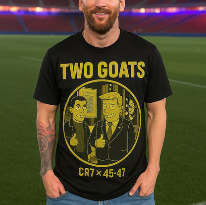 Two Goats CR7 x 45/47 Shirt | Funny Trump CR7 Meme Dark Shirt | Funny Trump Shirt 683742 - GOP