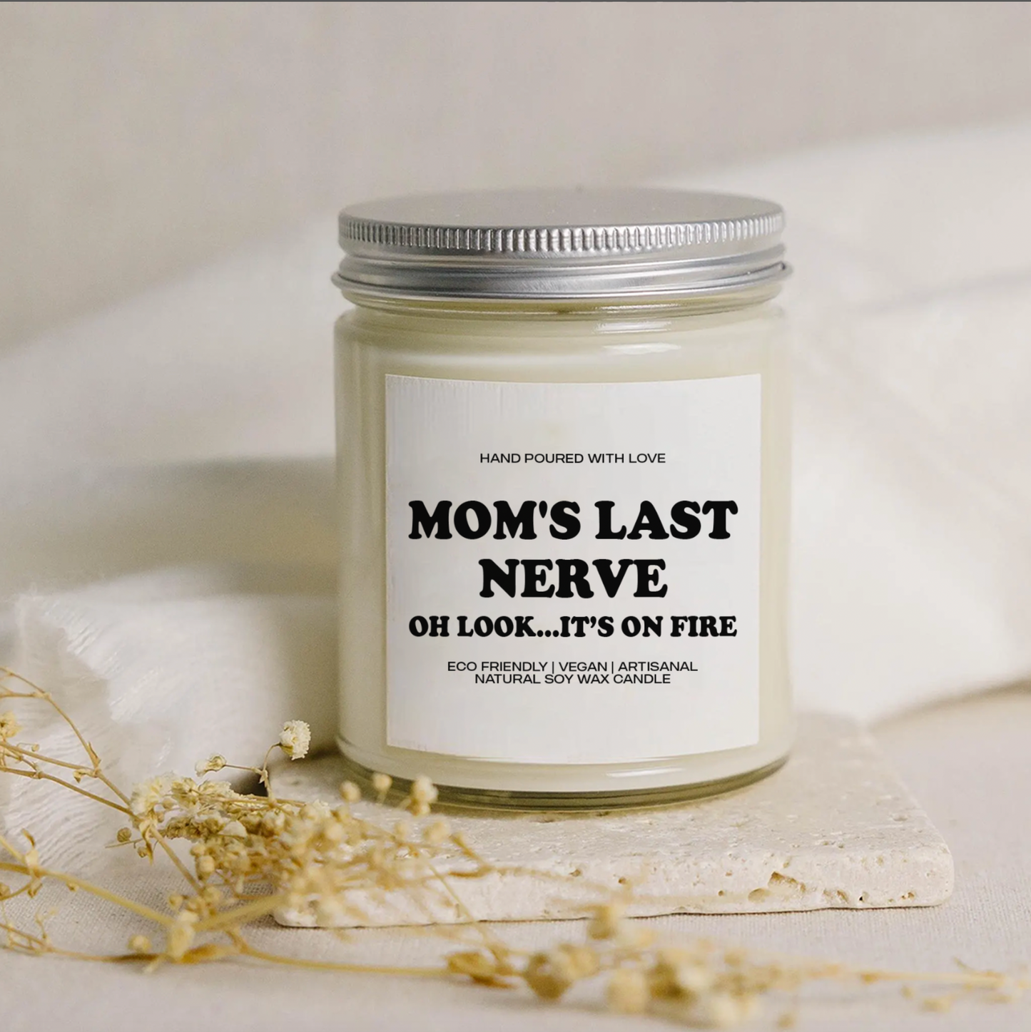 Funny Mom Candle “Mom’s Last Nerve” Gift, Scented Soy Candle for Mom, Mothers Day Gift 684860