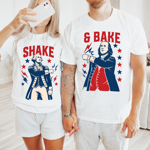 Personalized USA 250th Anniversary Bright Shirt, Funny Shake And Bake Tee, Patriotic 4th Of July Gift 685363