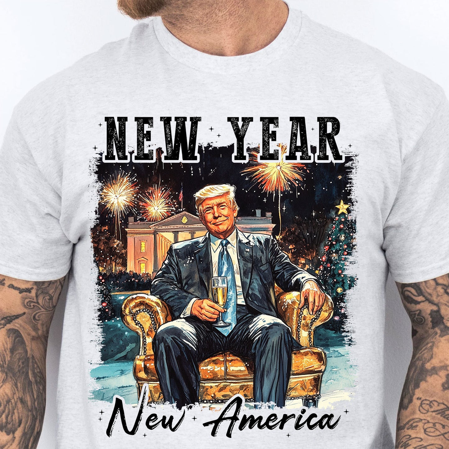 New Year New America Shirt | New America Trump Sweatshirt | Trump New Years Party, Trump 2025 681937 - GOP