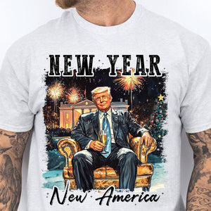 New Year New America Shirt | New America Trump Sweatshirt | Trump New Years Party, Trump 2025 681937 - GOP