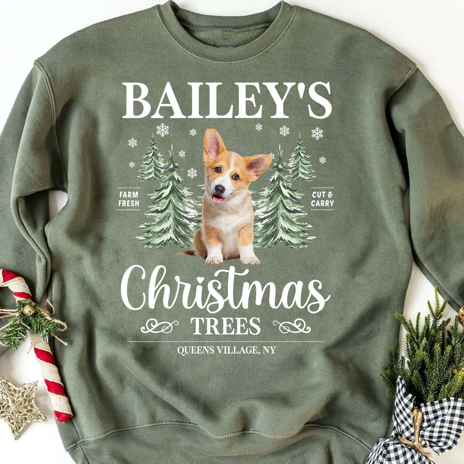 Custom Photo Christmas Sweatshirt, Personalized Shirt Christmas, Sweater For Dog Lovers, Cat Lovers 683225