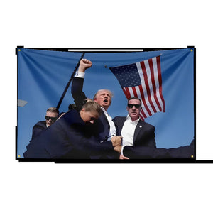 Trump Flag Banner Make America Great Again Still Fighting