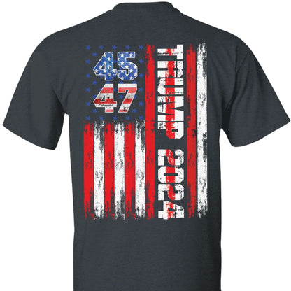 Trump 2024 Shirt | Political Shirt 2024 | Trump Supporters Backside Shirt Dark T1215 - GOP