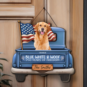 Personalized 250 Years Of Freedom Wooden Sign | Patriotic Door Decor 684494